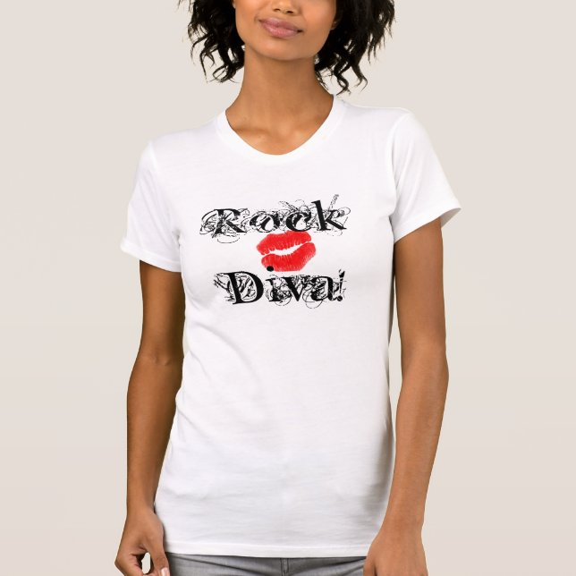 Camiseta "Rock Diva, Divas Rock I T-Shirt" - Personalizable (Anverso)