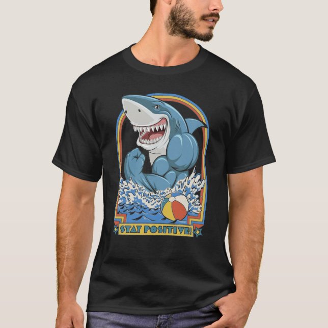 Camiseta Rock Dolphin A Great Week For A Shark To Stay Posi (Anverso)