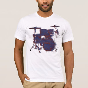 Camiseta Rock Drummer Stylish Drums T-Shirt