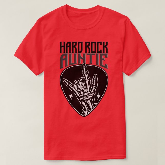 Camiseta Rock duro tía rock a mano Rótulo 1 (Diseño del anverso)