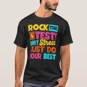 Camiseta Rock El día de prueba del profesor no se enfada