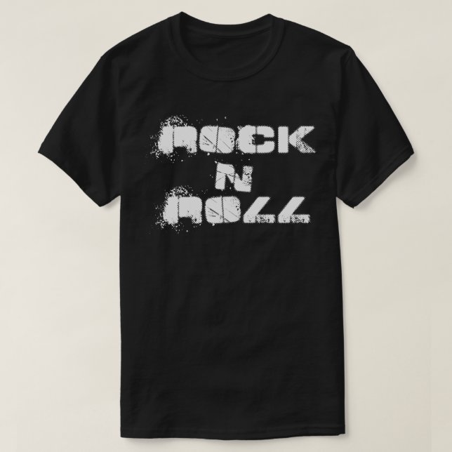 Camiseta rock en negrita (Diseño del anverso)