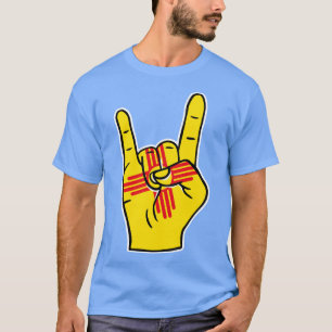 Camiseta Rock En Nuevo México Nueva Mano De Rock De Bandera