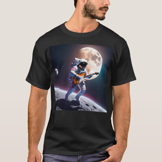 Camiseta Rock espacial - Astronauta Jam Sesh (Anverso)