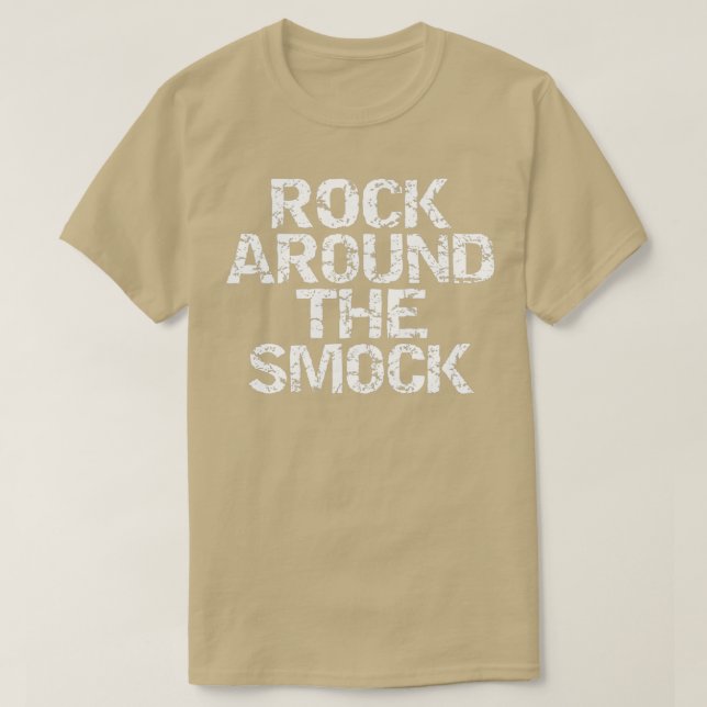 Camiseta Rock estilista alrededor del Smock (Diseño del anverso)