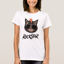 Camiseta Rock gato
