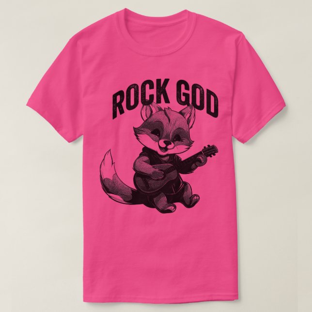 Camiseta Rock God Fox (Diseño del anverso)