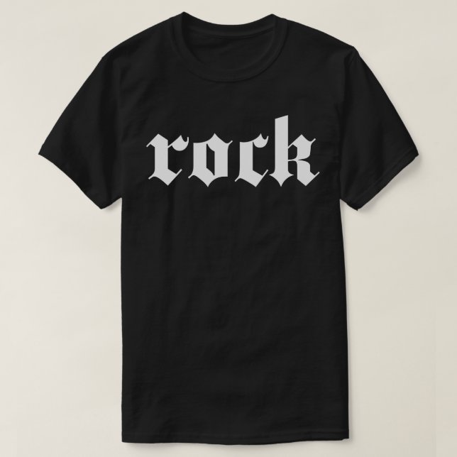 Camiseta rock gótico (Diseño del anverso)