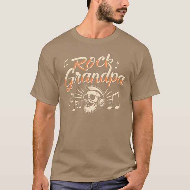 Camiseta Rock Grandpa Rocker Grandpa Music Lover vintage (Anverso)