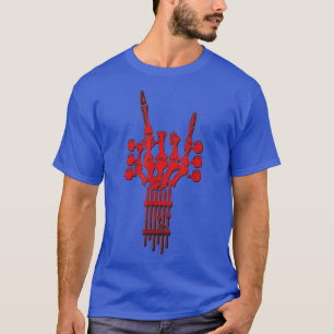 Camiseta Rock Guitar Cuello Skeleton Concert Band Men R