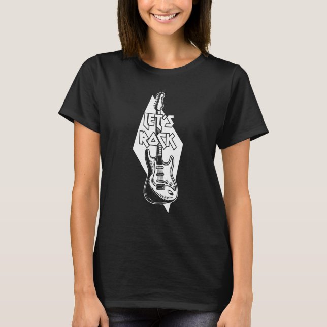 Camiseta Rock Guitarra Instrumento Musical (Anverso)