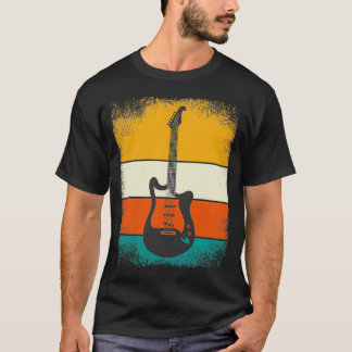 Camiseta Rock Guitarra Música Para Guitaristas Retro Vintag