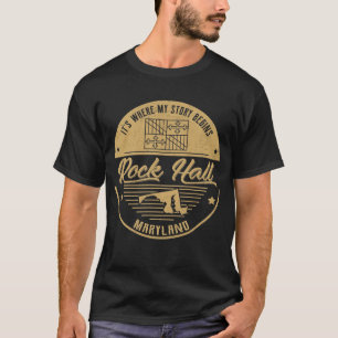 Camiseta Rock Hall Maryland Es donde comienza mi historia