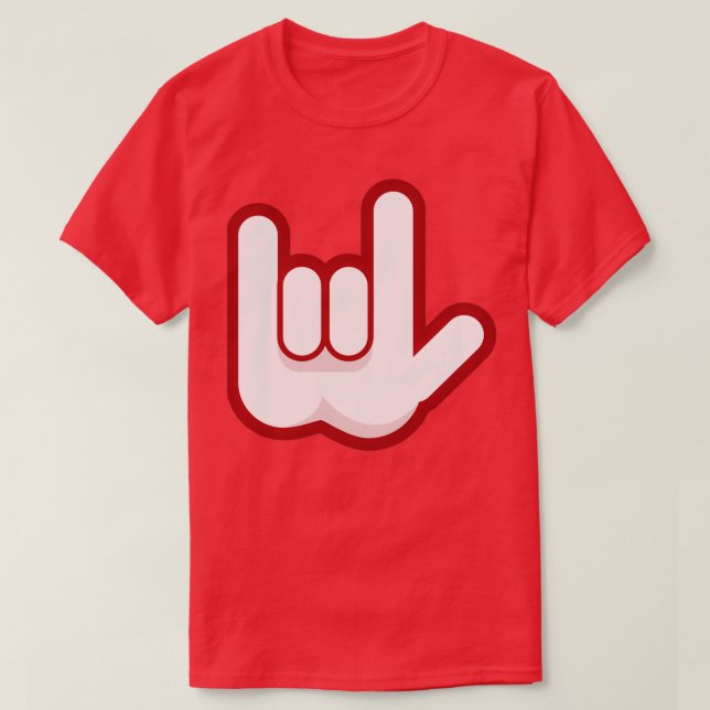 Camiseta Rock Hand (Diseño del anverso)