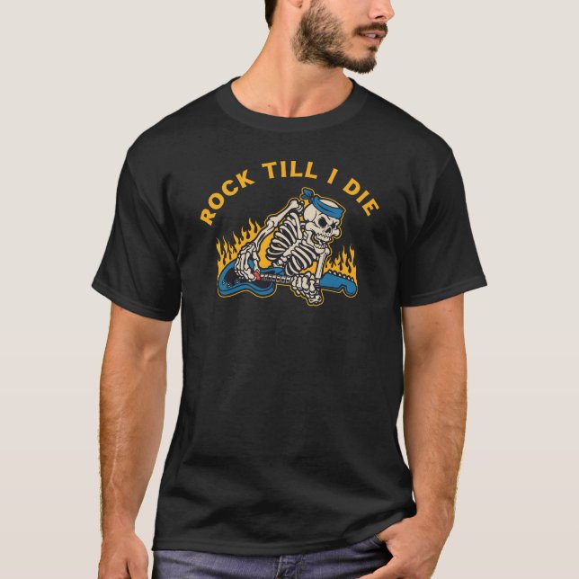 Camiseta Rock hasta que muera (Anverso)