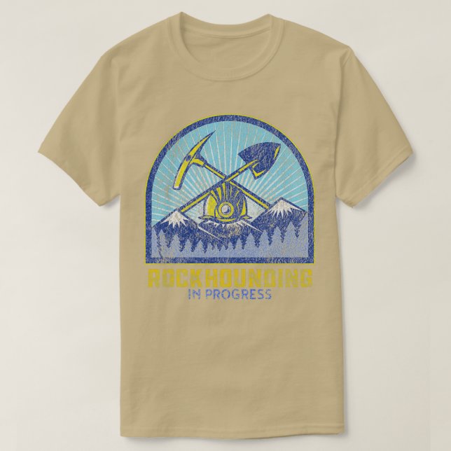 Camiseta Rock Hounding in Progress (Diseño del anverso)