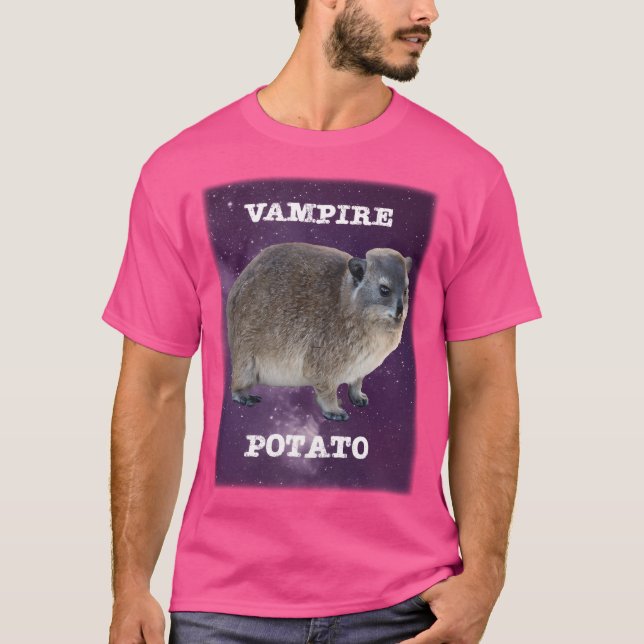 Camiseta Rock Hyrax Es Básicamente Una Papa De Vampiros (Anverso)