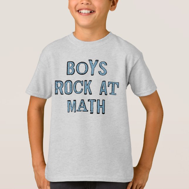 Camiseta Rock infantil en matemáticas (Anverso)