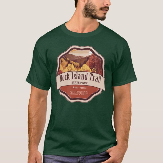 Camiseta Rock Island Trail State Park (Anverso)