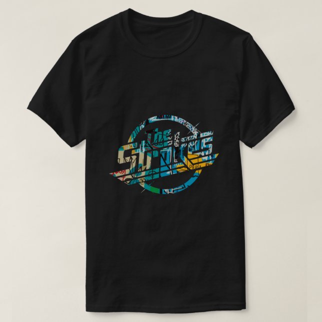 Camiseta Rock La Banda De Rock Metalizado (Diseño del anverso)