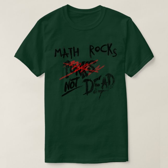 Camiseta Rock matemático no muerto (Diseño del anverso)