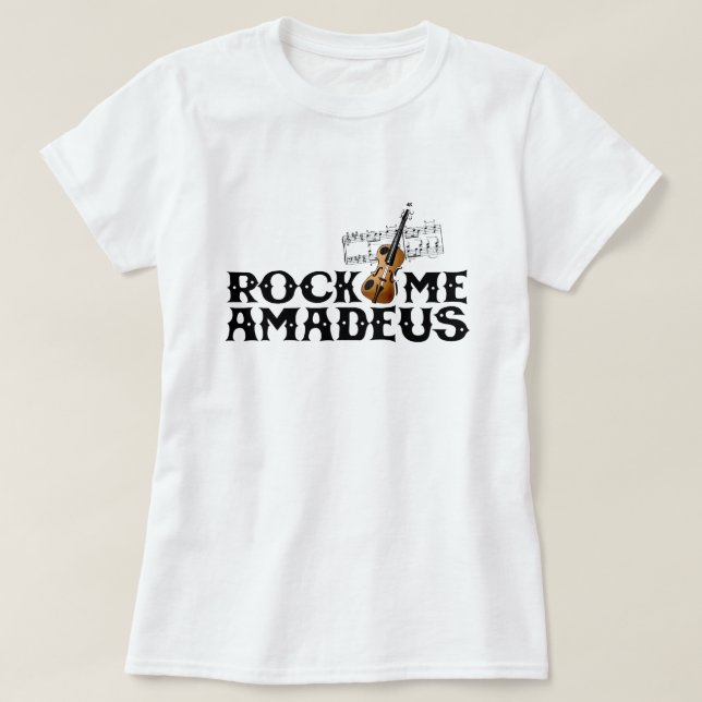 Camiseta Rock Me Amadeus Classical Pop Culture Gráfico de l (Diseño del anverso)