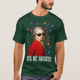 Camiseta Rock Me Amadeus Wolfgang Amadeus Mozart Design