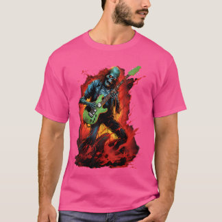 Camiseta Rock Metalizado fuerte de Fantasía Clásico De Los