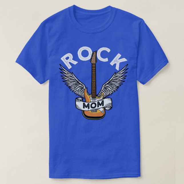 Camiseta Rock MomRock And Roll Electronic Rock Guitar1075 (Diseño del anverso)