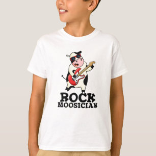 Camiseta Rock Moosician Cute Cow Pun
