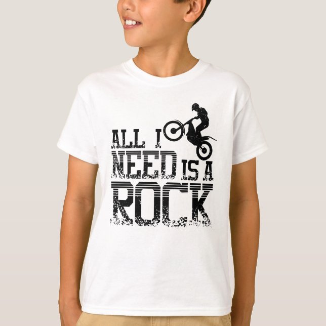 Camiseta Rock Moto Trial Bike (Anverso)