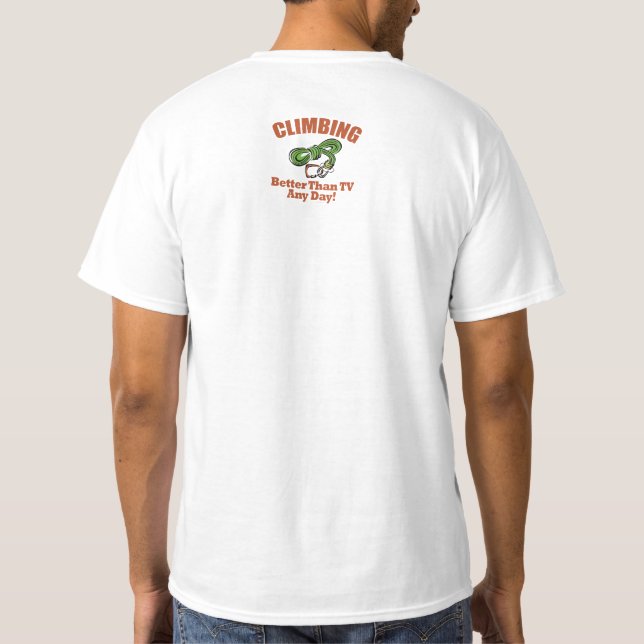 Camiseta Rock, Mountain Climbing (Reverso)