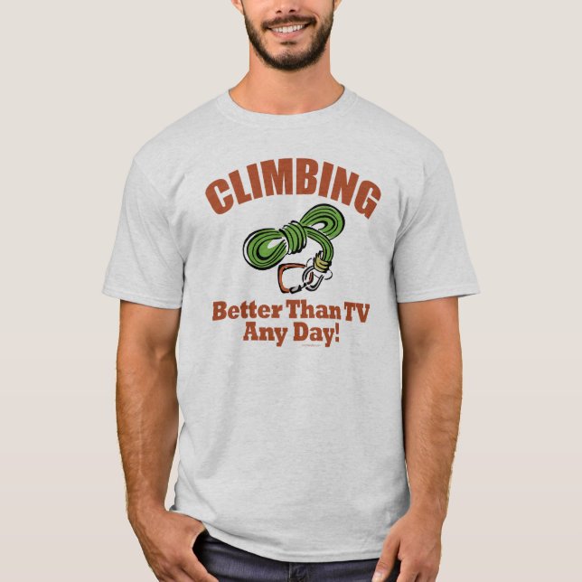 Camiseta Rock, Mountain Climbing (Anverso)