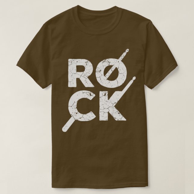 Camiseta Rock Music Drummer (Diseño del anverso)