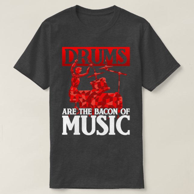 Camiseta Rock Music Drumsticks Funny Cita Drums (Diseño del anverso)