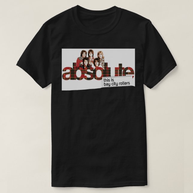 Camiseta Rock musical de Band Bay City Rollers   (Diseño del anverso)