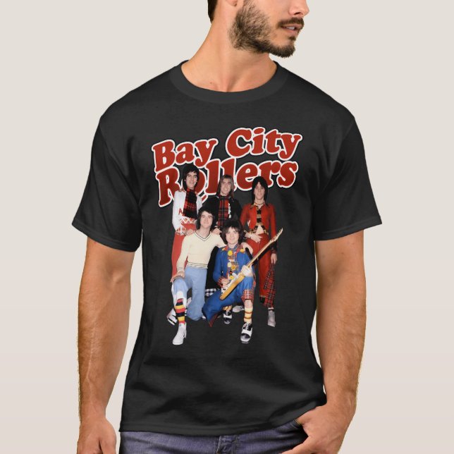 Camiseta Rock musical de Vintage Photograp Band Bay (Anverso)