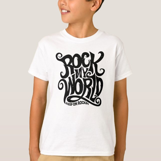 Camiseta Rock my World (Anverso)