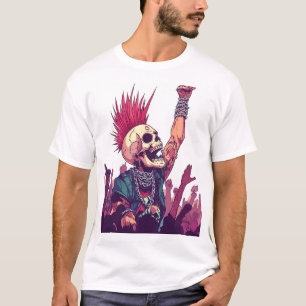 Camiseta Rock N� Cr�neo � Divertido Concierto de Esqueleto 
