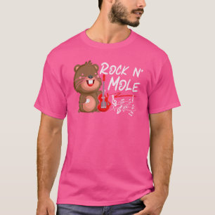 Camiseta Rock N' Mole Rockero Mole Mammal Animal Pun Rock A