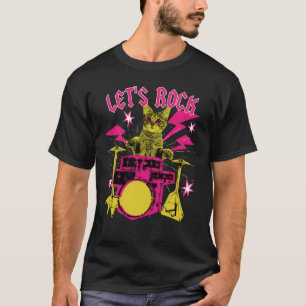 Camiseta Rock N Roll Chica Cat Vamos a Rock