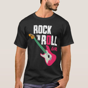 Camiseta Rock N Roll Chica Guitar
