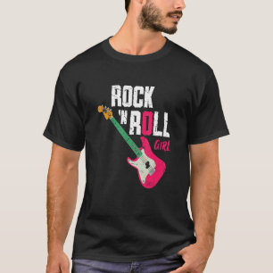 Camiseta Rock N Roll Chica Guitar