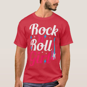 Camiseta Rock N Roll Chica Retro Guitarra Fiesta temática d