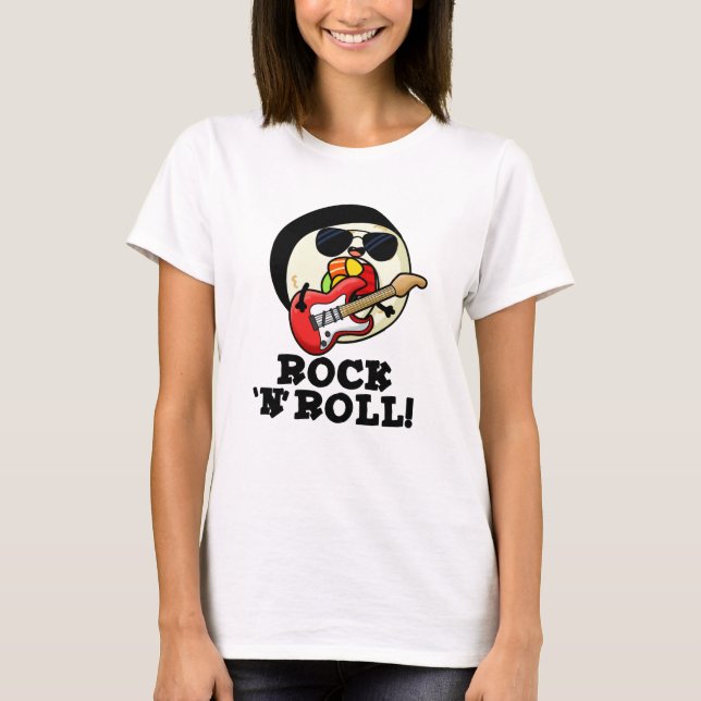 Camiseta Rock n Roll Funny Sushi Roll Pun (Anverso)