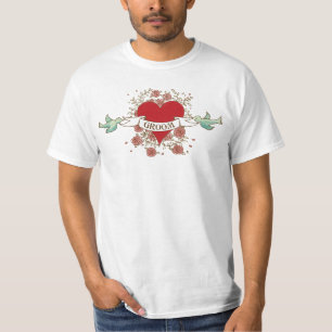 Camiseta Rock 'n' Roll Groom (Rosas)
