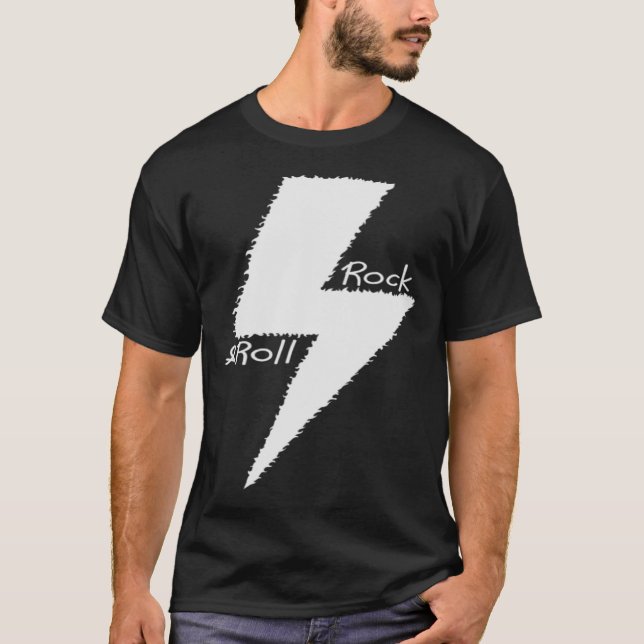 Camiseta Rock n Roll Guitar Género Estilo de música (Anverso)