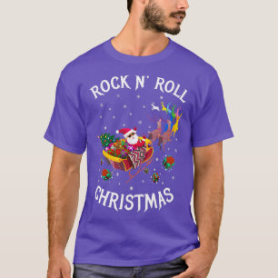 Camiseta ROCK N ROLL NAVIDADES Black 