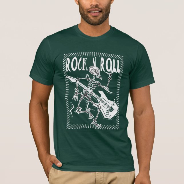 Camiseta Rock N Roll Skeleton (Anverso)