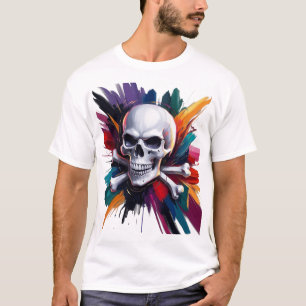Camiseta Rock 'n' Roll Skull